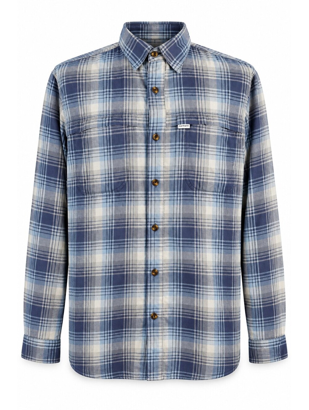 Carhartt Force Large Relaxed Fit Plaid Work Flannel Shirt